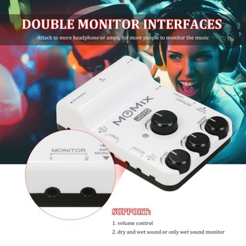 JOYO MOMIX USB Audio Interface Mixer Portable