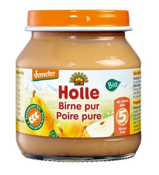 PUREE Z GRUSZKI BEZ DODATKU CUKRÓW BEZGLUTENOWE OD 5 MIESIĄCA DEMETER BIO 1
