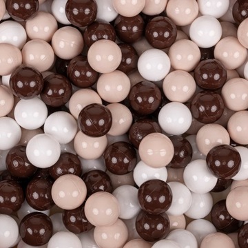 KiddyMoon kolorowe KULKI PIŁECZKI 7cm Zestaw 50