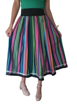 SPÓDNICA ŁOWICKA PASIAK ROZM 3XL