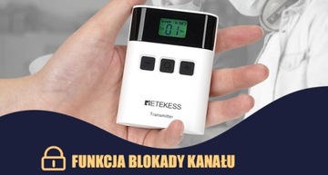 Retekess TT122 Языковой переводчик, аудиогид 2,4 ГГц, 150 м