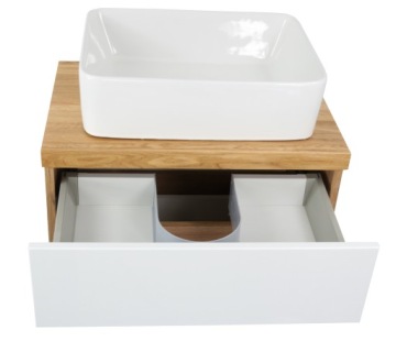 ШКАФ ДЛЯ УМЫВАЛЬНИКА 60 СМ | КРАСКА| СТОЛЕШНЯ ИЗ МАССИВА ДУБА