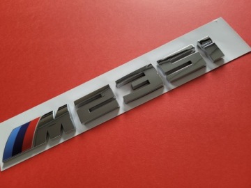 Хромированная эмблема M-Power 235 и серебристая для BMW