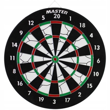 Дартс Двусторонний дартс MASTER 37 см + 6 дротиков