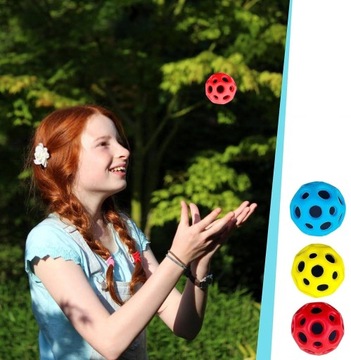 ЧРЕЗВЫЧАЙНО ВЫСОКИЙ ЖИВОЙ МЯЧ ВЫСОКИЙ ПРУЖИННЫЙ ШАР С ОТВЕРСТИЯМИ МЯГКИЙ Отскок мяча 3 ШТ.