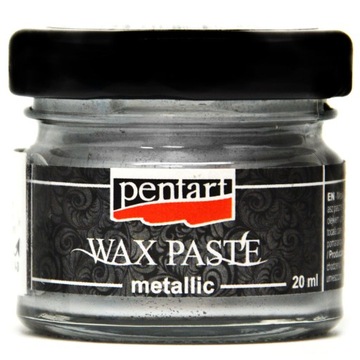 Pasta woskowa 20 ml Srebrna Metaliczna Pentart
