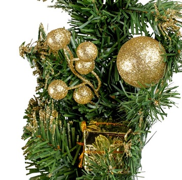 РОЖДЕСТВЕНСКИЙ ВЕНОК ADVENT CREATION ДВЕРНОЙ ВЕНОК УКРАШЕНИЕ СТОЛИКА ЗОЛОТО 40