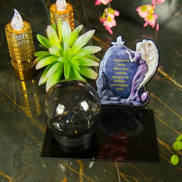 СОЛНЕЧНАЯ СВЕТОДИОДНАЯ ГРАФИКА, БОЛЬШАЯ СТАТУЭТКА ДЛЯ КЛАДБИЩА, МОГИЛЫ