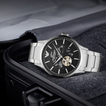 Zegarek męski EMPORIO ARMANI RENATO AUTOMATIC AR60055 (zi058a))