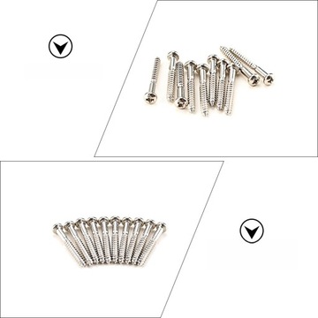 10 SZT. METALOWE ŚRUBY MOCUJĄCE TREMOLO VINTAGE ŚRUBY Gitarowe z okrągłą główką