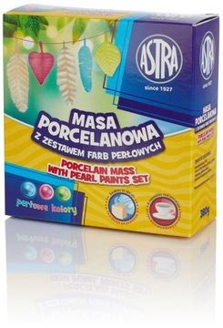 ASTRA MASA PORCELANOWA + 3 KOLORY FARB PERŁOWYCH