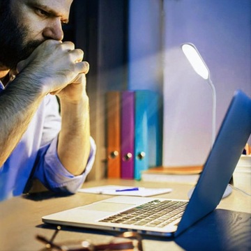 LAMPKA BIURKOWA SZKOLNA NA BIURKO 18 LED USB DOTYK DOTYKOWA BEZPRZEWODOWA