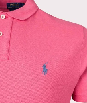 koszulka męska Polo Ralph Lauren różowa/ amarantowa r.M