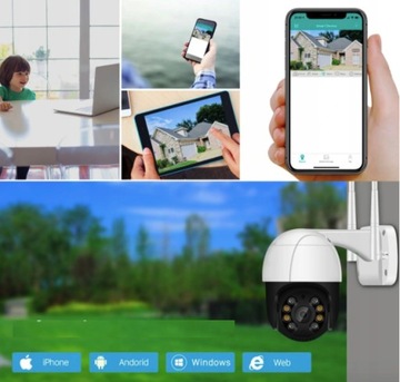 BEZPRZEWODOWA KAMERA OBROTOWA ZEWNĘTRZNA WIFI IP – SYSTEM MONITORINGU