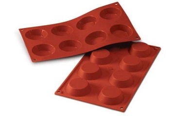 Forma na tartaletki 6 cm silikonowa SilikoMart, 8 gniazd