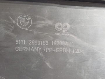 BMW X1 E84 2009-2015 NÁRAZNÍK PŘEDNÍ SPODNÍ 51112990186