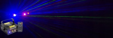 LASER imprezowy 330mW RGB GOBO IRC pilot Beamz