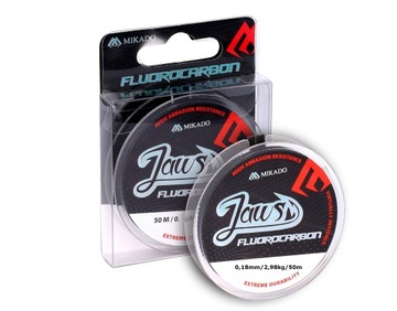 Fluorocarbon Jaws 0,18 mm 50 m fluocarbon na przypony niewidoczny
