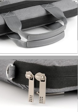Etui/torba na laptopa 17,3 z paskiem kieszonki szary