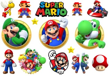 Tymczasowe Tatuaże Zmywalne Super Mario
