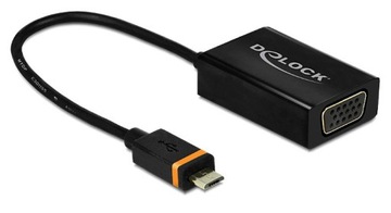 Adapter SlimPort wt - VGA gn + micro USB-A gn