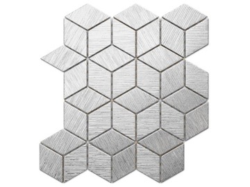 MOZAIKA ROMB DIAMOND SREBRNA SILVER METALIC