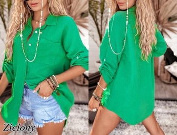 РУБАШКА ИЗ МУСЛИНА, объемная ТУНИКА, ХЛОПОК, перламутровые пуговицы 914