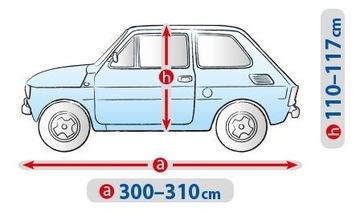 ОТКРЫВАЕМЫЙ АВТОМОБИЛЬНЫЙ ЧЕХОЛ FIAT 126P MALUCH 500