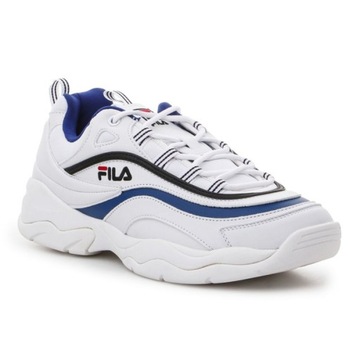 Białe Skóra ekologiczna Buty Sportowe Fila r.47