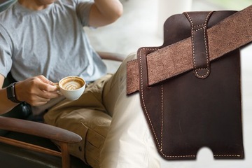 КОЖАНАЯ КОБУРА ДЛЯ ТЕЛЕФОНА ПОЯСНАЯ СУМКА СУМКА