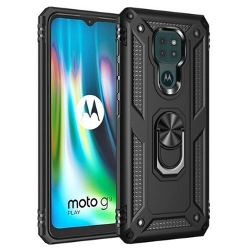 ETUI PANCERNE ARMOR RING DO MOTOROLA E7 PLUS+SZKŁO