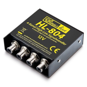 Адаптер Sinuslive HL-804 x 4 RCA CINCH для магнитолы без выхода усилителя