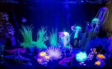 ОСВЕЩЕНИЕ АКВАРИУМА СВЕТИЛЬНИКИ ДЛЯ БАССЕЙНА 2 ШТ. ВОДОНЕПРОНИЦАЕМЫЕ IPX8 LED RGB ДИСТАНЦИОННЫЙ ПУЛЬТ