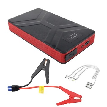 JUMP STARTER ROZRUCH BOOSTER POWER BANK AWARYJNE ZASILANIE SAMOCHODU Z LCD