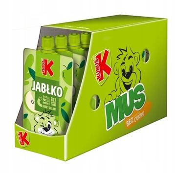 KUBUŚ Mus dla dzieci o smaku jabłkowym 200 g x 10 sztuk