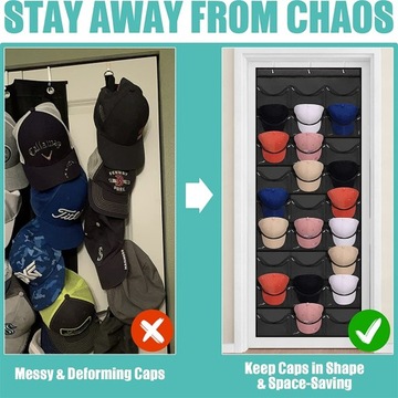 ПОДВЕСКА ДЛЯ ШАПОК С КОЗЫРЕКОМ НА ДВЕРЬ