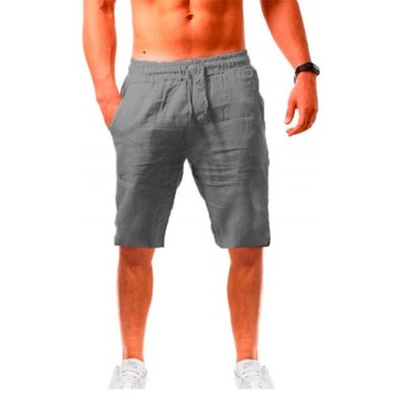 Summe Men's Linen Cotton Shorts Pants Male Breatha