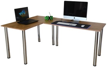 Базовый угловой игровой стол из дуба Ланселот