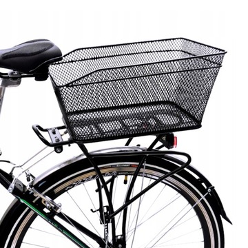 Металлическая велосипедная корзина для велосипедной стойки.