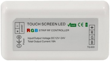Пульт для светодиодных лент RGB 12А, круглый, черный