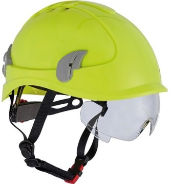 KASK HEŁM OCHRONNY 6PKT. ALPINWORKER OKULARY HV Ż
