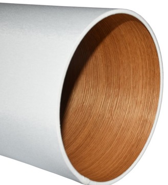 абажур ЦИЛИНДР ЛАМПА БЕЛЫЙ ШПОН 20X21 E27