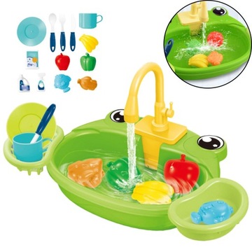Набор игрушек для кухонной мойки montESSori, 1 зеленая лягушка