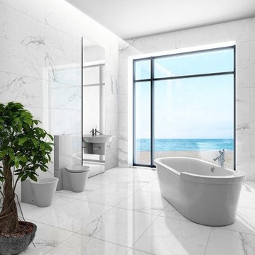 PŁYTKI biały MARMUR CALACATTA carrara 100x100 POLER