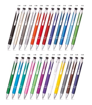 Metalowe długopisy COSMO 50szt.+ znakowanie