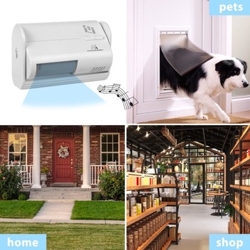 Bezprzewodowy sygnalizator wejścia Maclean, czujnik PIR, zasięg 8m, zasilan