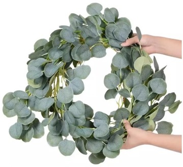 GIRLANDA LISTKI Dekoracja Komunia Eukaliptus 200cm