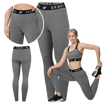 leginsy damskie legginsy sportowe spodnie bawełniane fitness długie r. s pr