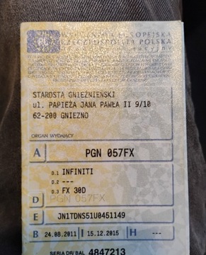 Infiniti FX II Crossover 3.0d V6 238KM 2011 Infiniti FX 2011r, 3.0 Diesel 4x4. AUTOMAT. Jezdzi. 3.0 Diesel 238KM, zdjęcie 32