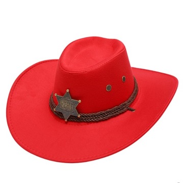 Western Cowboy Rider Hat Podróżny kapelusz przeciwsłoneczny